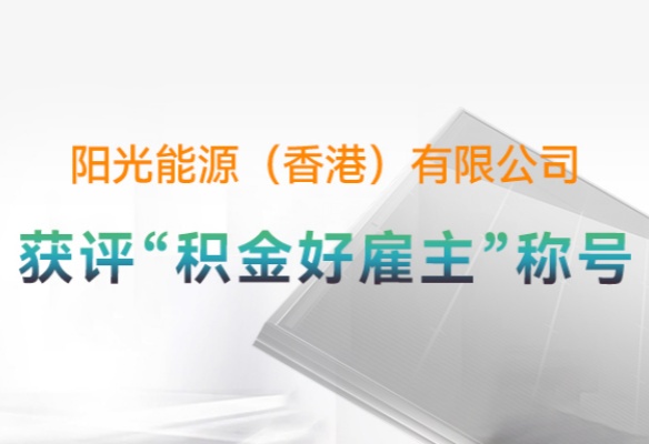 高光時(shí)刻 | 推進(jìn)ESG實(shí)踐！陽(yáng)光能源（香港）獲評(píng)“積金好雇主”等多項(xiàng)榮譽(yù)